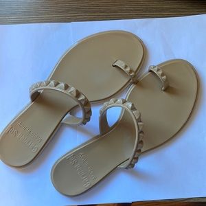 Carmen Sol Sandals. Nude color, size 11, (but fit like a 10) hardly worn.